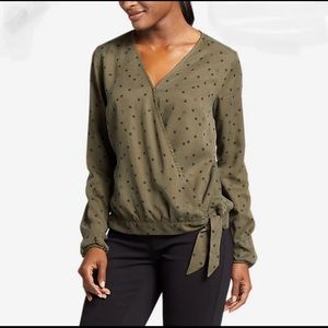 Eddie Bauer Olive Tranquil Top